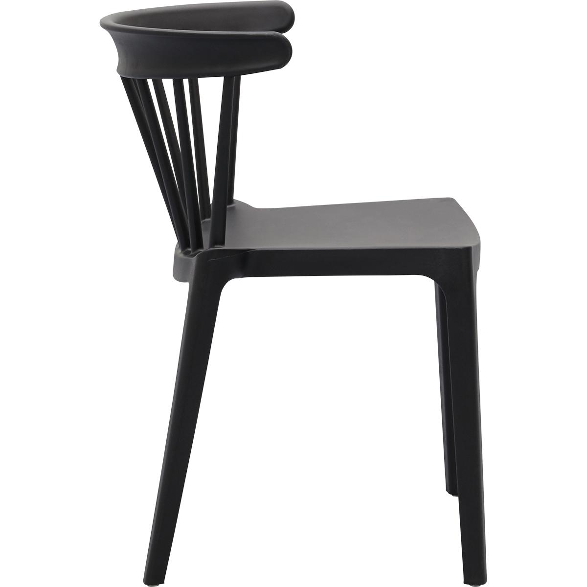 Spijlenstoel Bliss Zwart Outdoor