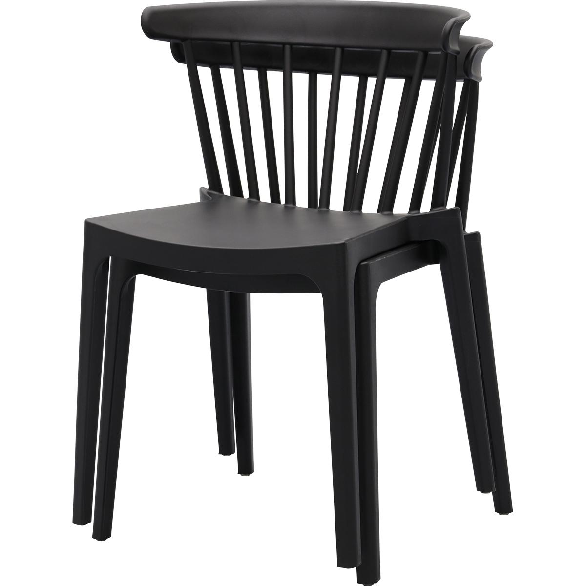 Spijlenstoel Bliss Zwart Outdoor