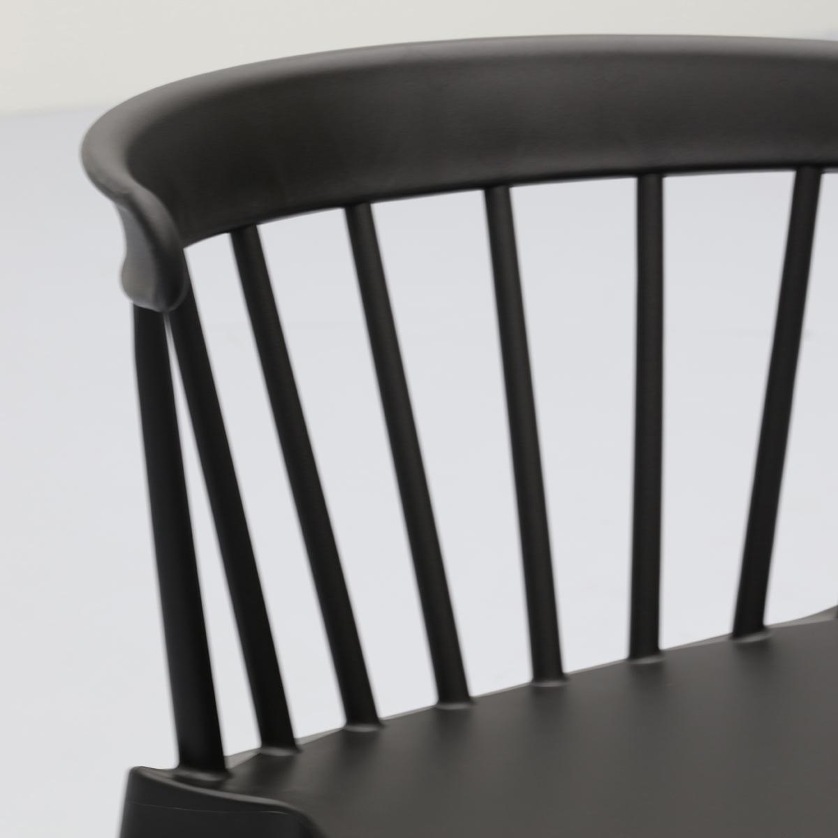Spijlenstoel Bliss Zwart Outdoor