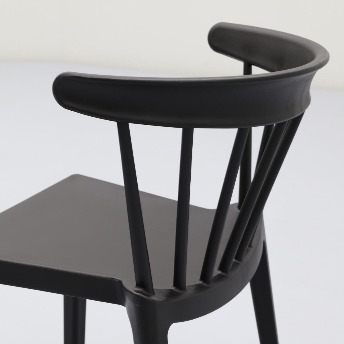 Spijlenstoel Bliss Zwart Outdoor