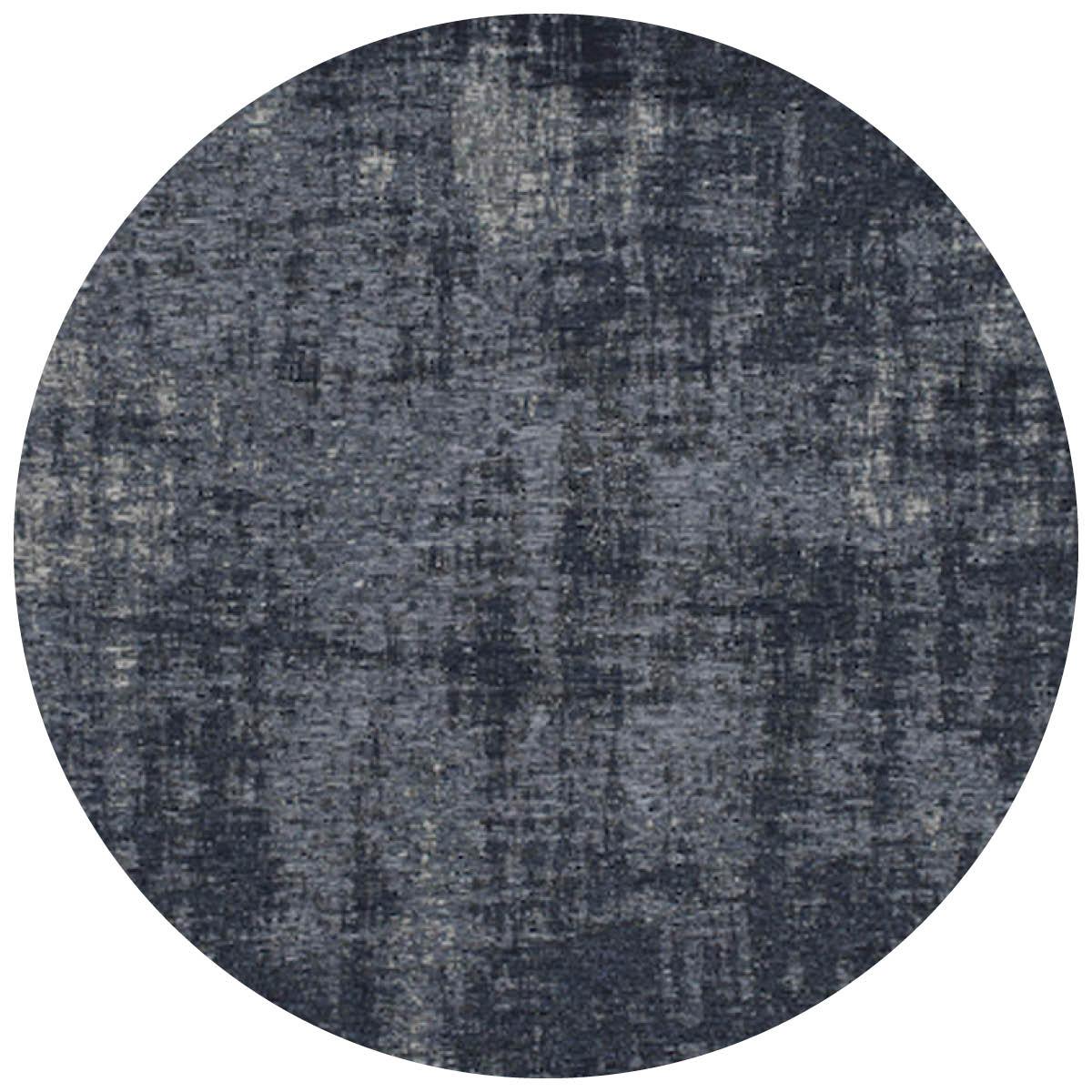 Vloerkleed Rovinj rond donkerblauw 35