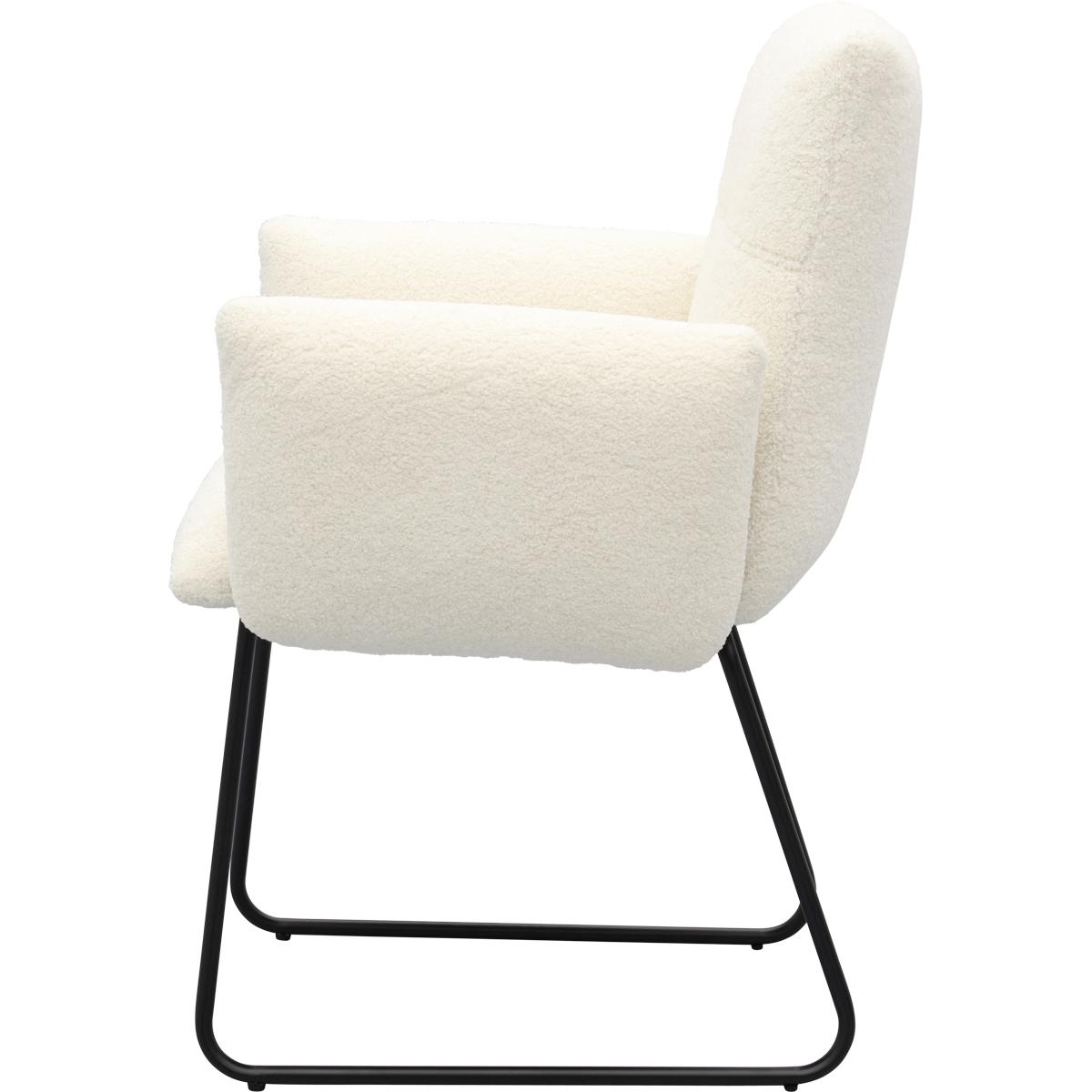 Eetkamerstoel Dozza Teddy wit