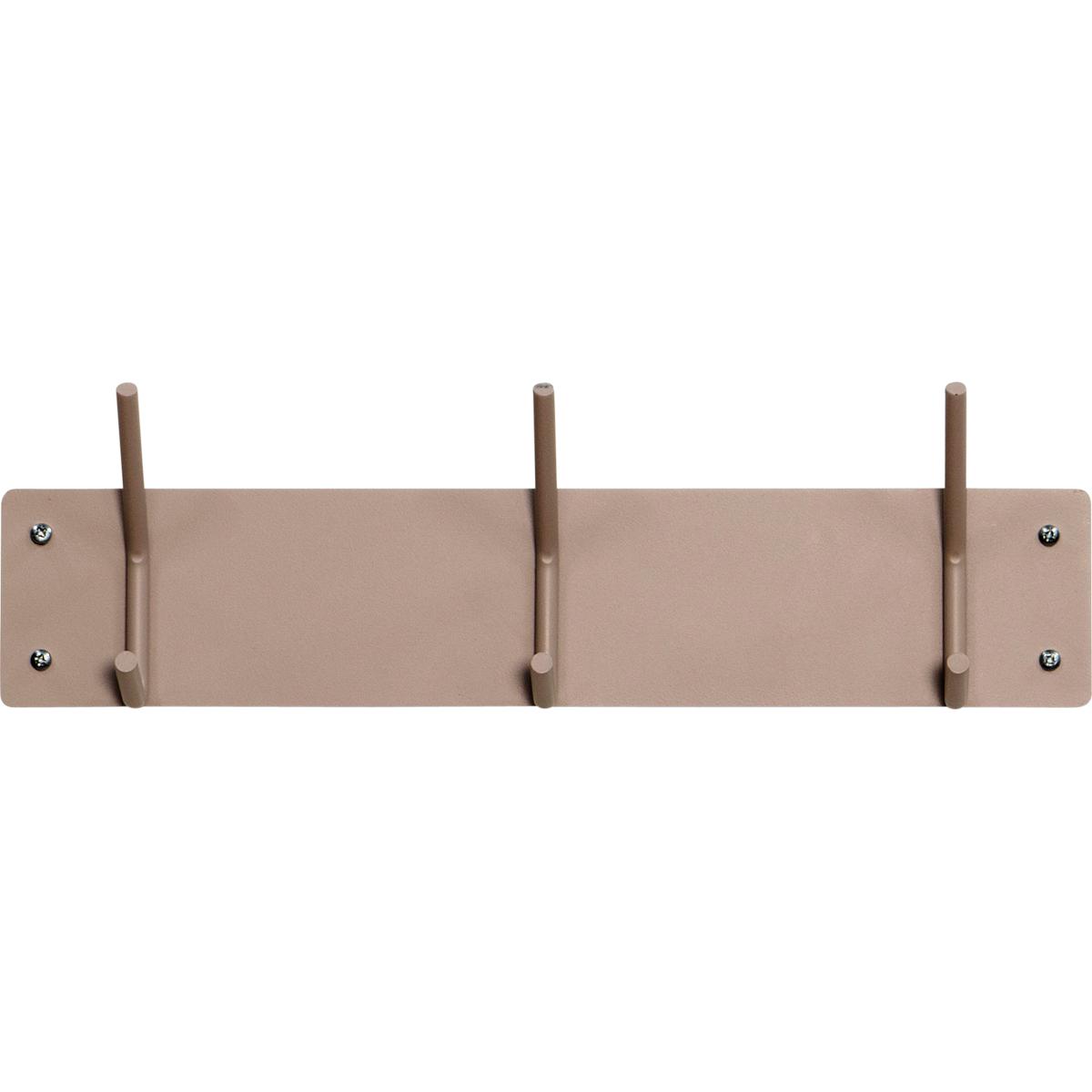 Kapstok Fusion 3 haken Silky Taupe