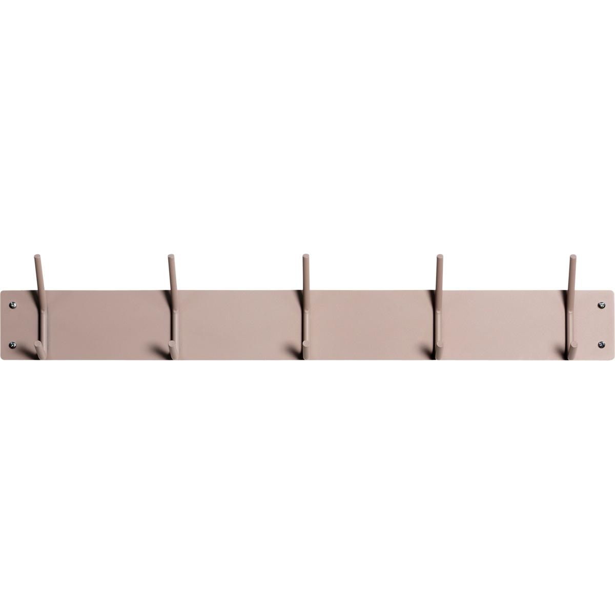 Kapstok Fusion 5 haken Silky Taupe