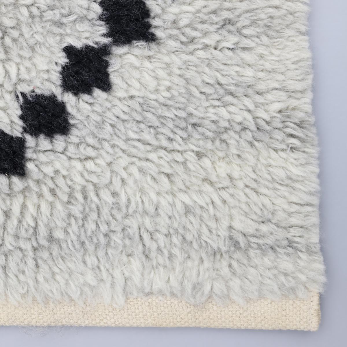 Vloerkleed Nancho zwart-wit 200x290