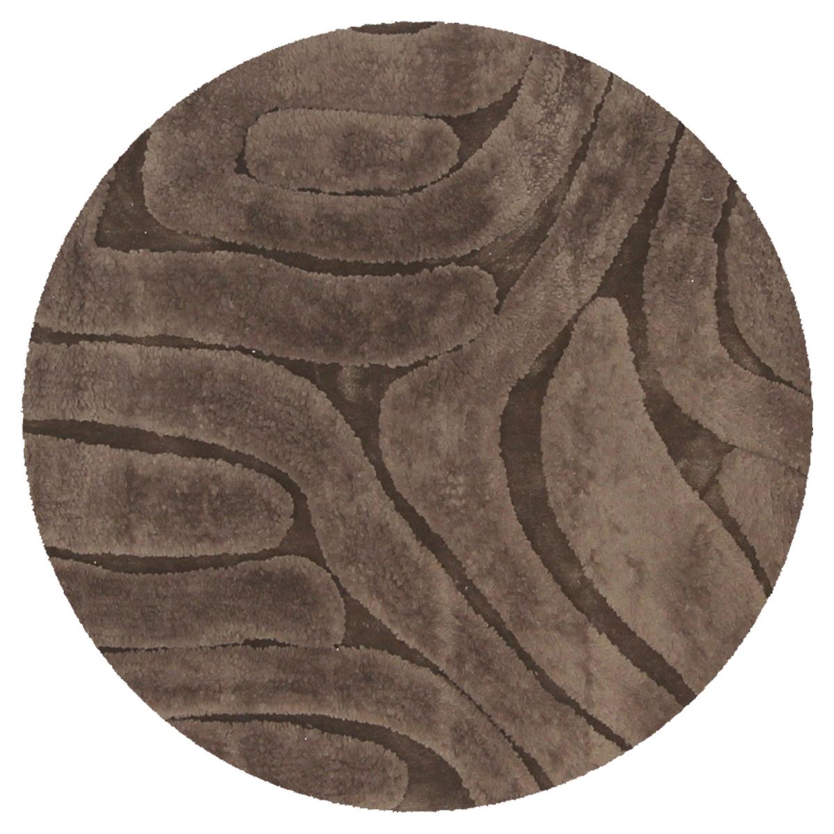 Vloerkleed Chase rond bruin 18