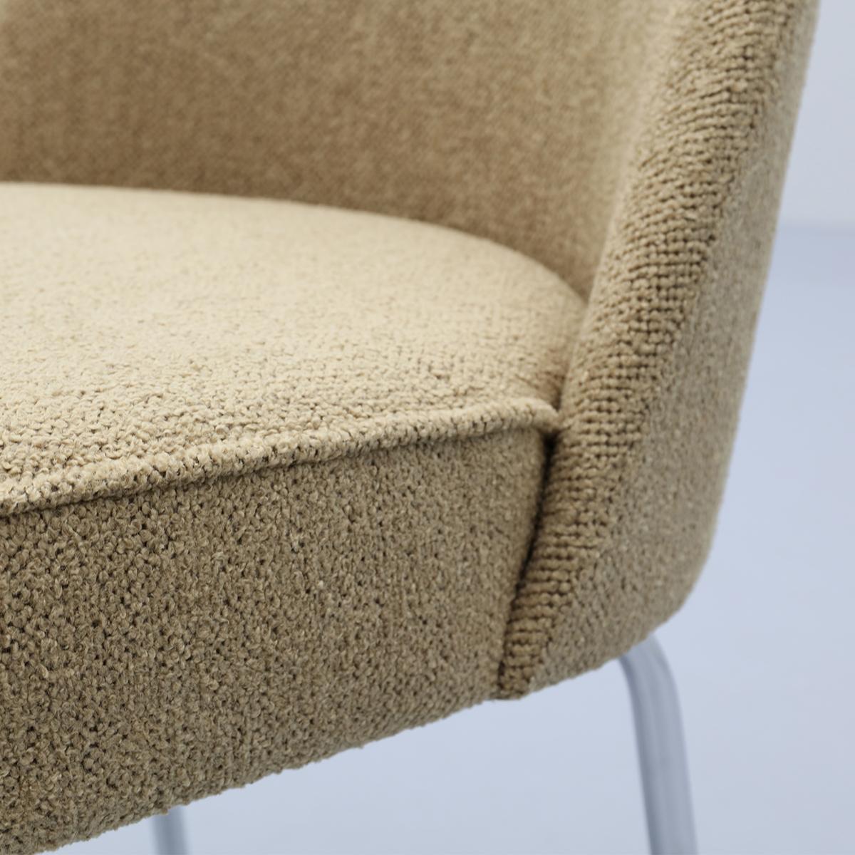 Eetkamerstoel Vogue Gear Camel met chromen poten