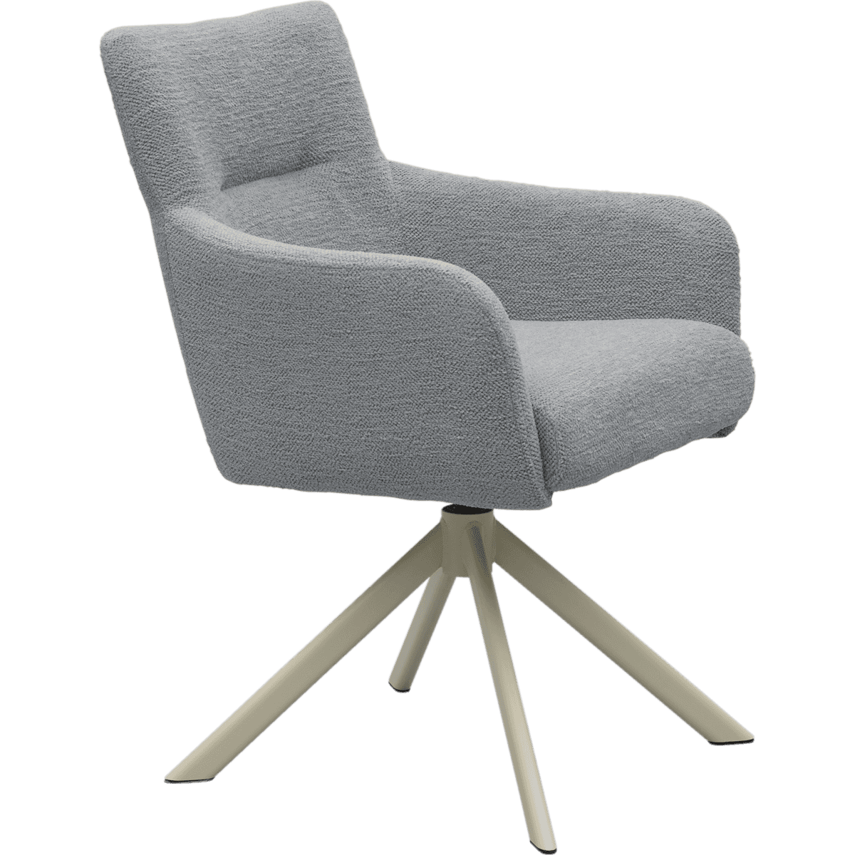 Eetkamerstoel Jule Genua Steel met beige frame