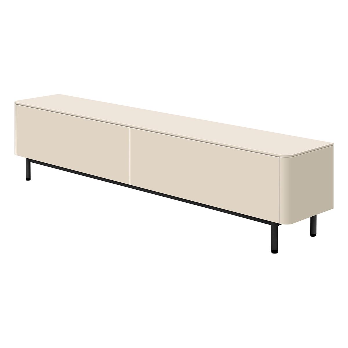Tv-meubel Moiano afgerond beige 240 cm