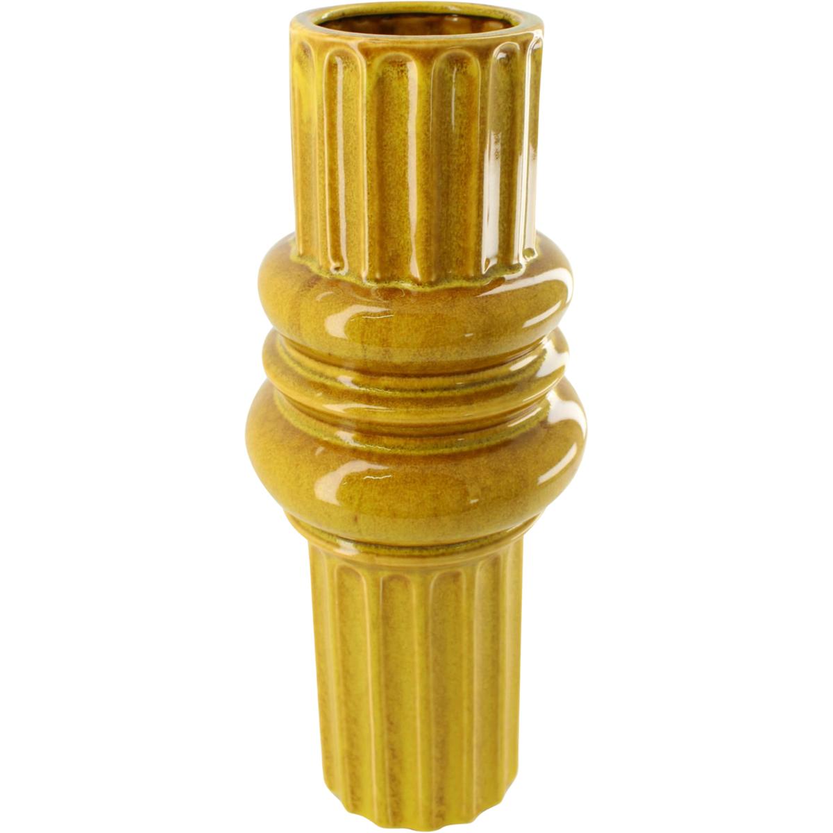 Vaas Retro oker 32,5 cm hoog Vaas Retro oker 32,5 cm hoog