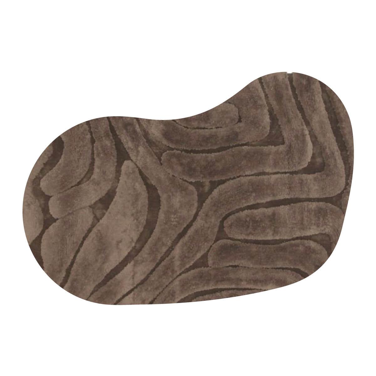 Vloerkleed Chase organisch gespiegeld bruin 18 Vloerkleed Chase organisch gespiegeld bruin 18