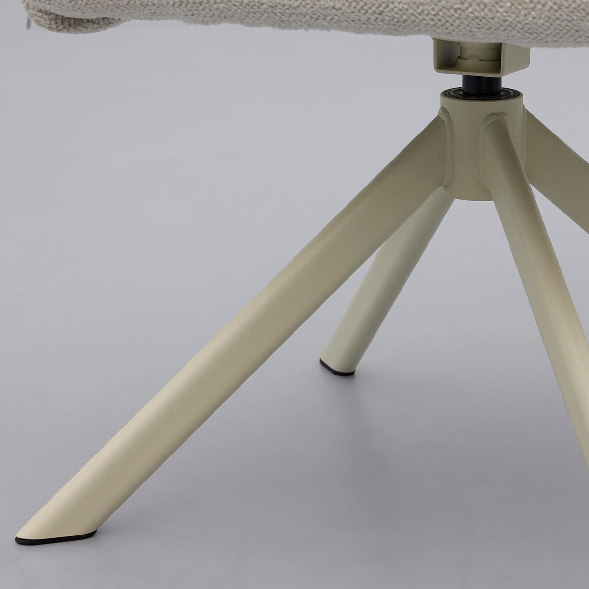 Eetkamerstoel Jule Genua Shell met beige frame Eetkamerstoel Jule Genua Shell met beige frame