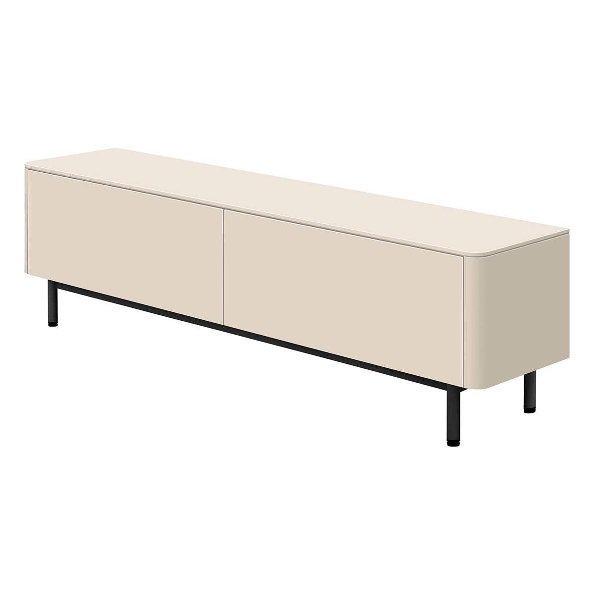 Tv-meubel Moiano afgerond beige 200 cm Tv-meubel Moiano afgerond beige 200 cm