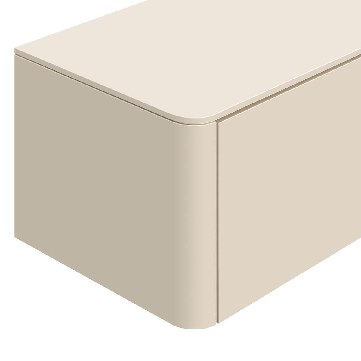Tv-meubel Moiano afgerond beige 200 cm Tv-meubel Moiano afgerond beige 200 cm