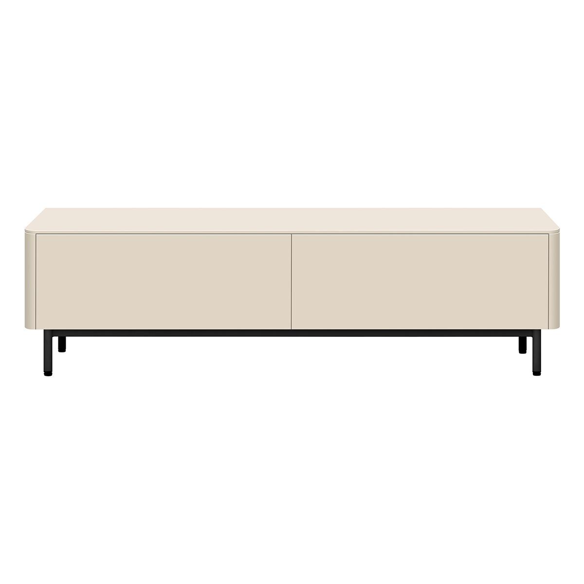 Tv-meubel Moiano afgerond beige 200 cm Tv-meubel Moiano afgerond beige 200 cm