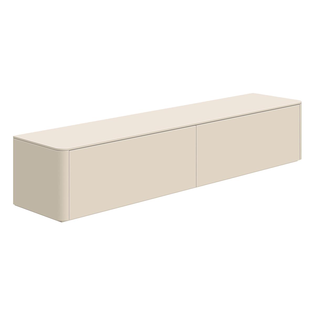 Tv-meubel Moiano afgerond beige 200 cm Tv-meubel Moiano afgerond beige 200 cm
