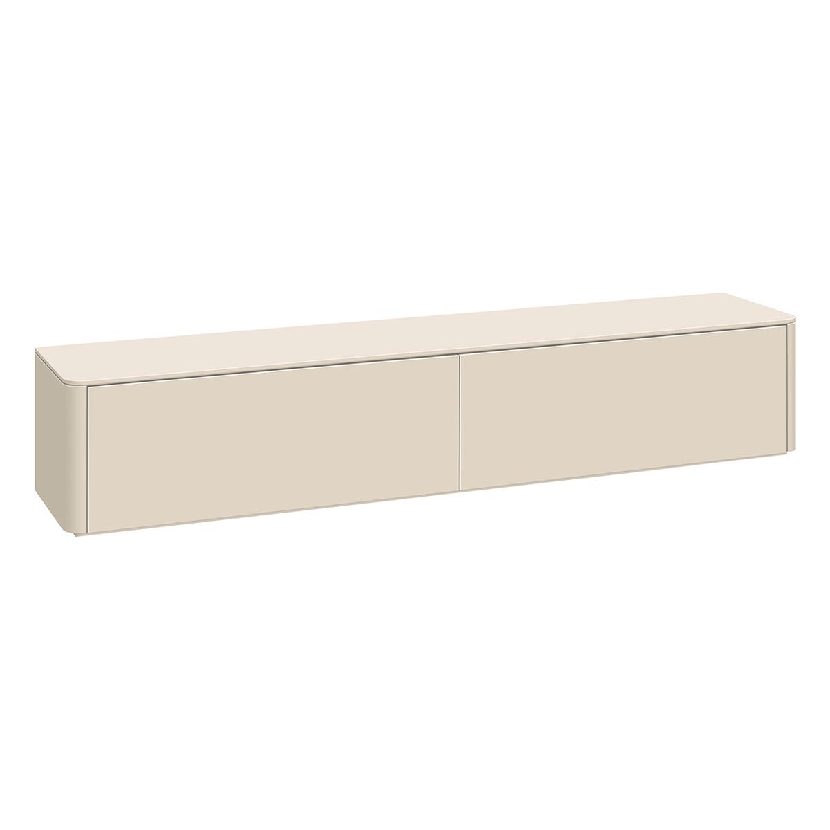 Tv-meubel Moiano afgerond beige 200 cm Tv-meubel Moiano afgerond beige 200 cm