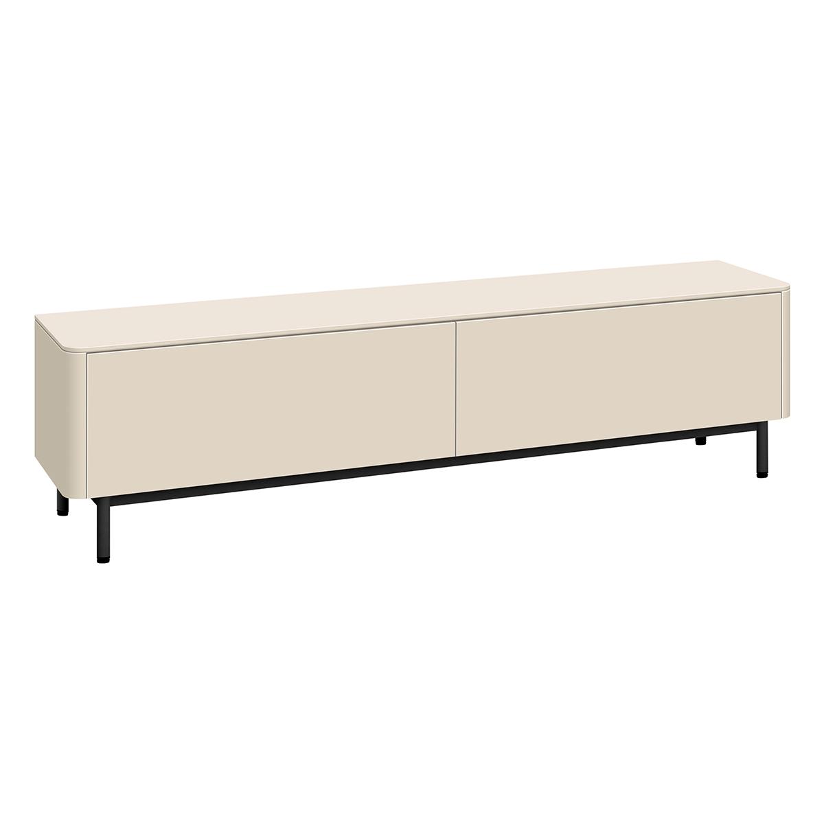 Tv-meubel Moiano afgerond beige 200 cm Tv-meubel Moiano afgerond beige 200 cm