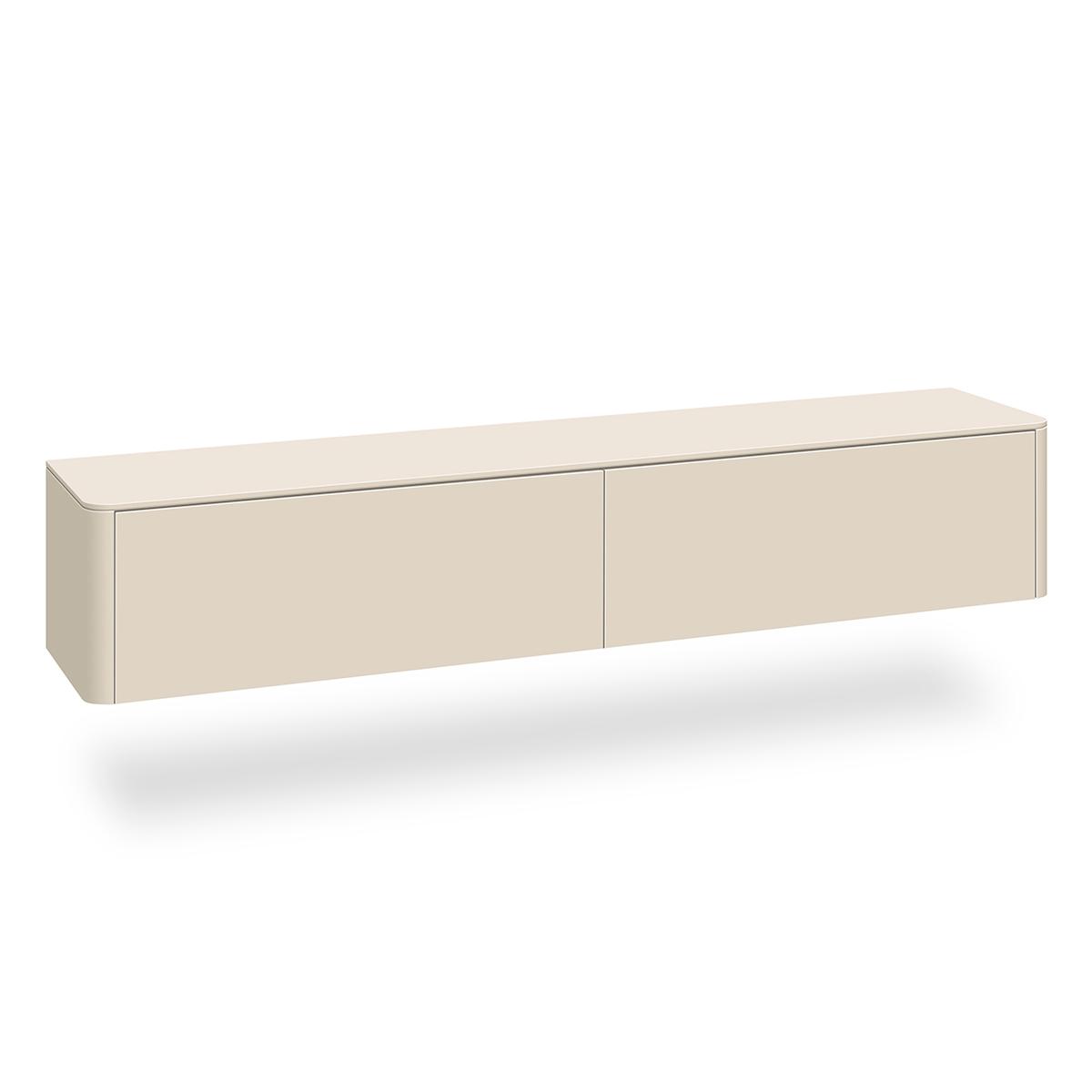 Tv-meubel Moiano afgerond beige 200 cm Tv-meubel Moiano afgerond beige 200 cm