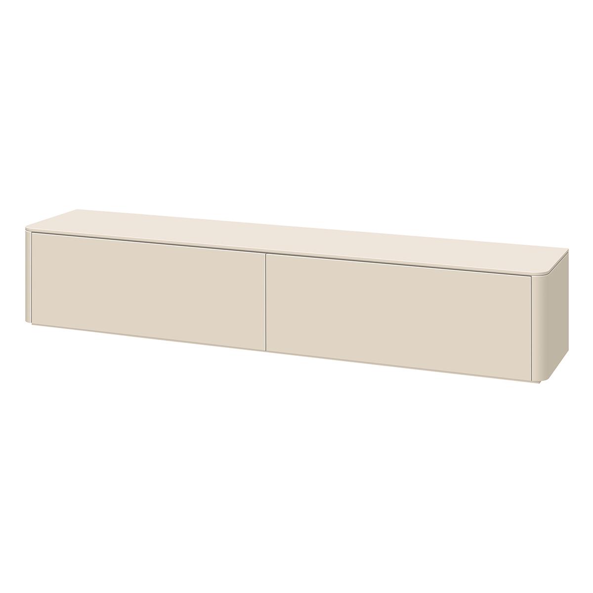 Tv-meubel Moiano afgerond beige 200 cm Tv-meubel Moiano afgerond beige 200 cm